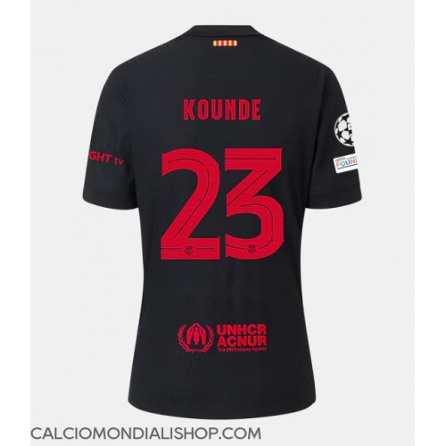 Maglie da calcio Barcelona Jules Kounde #23 Seconda Maglia 2024-25 Manica Corta